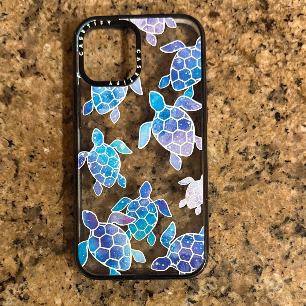 Casetify Sea Turtle iPhone 12 Pro Max Case - Blue and Purple